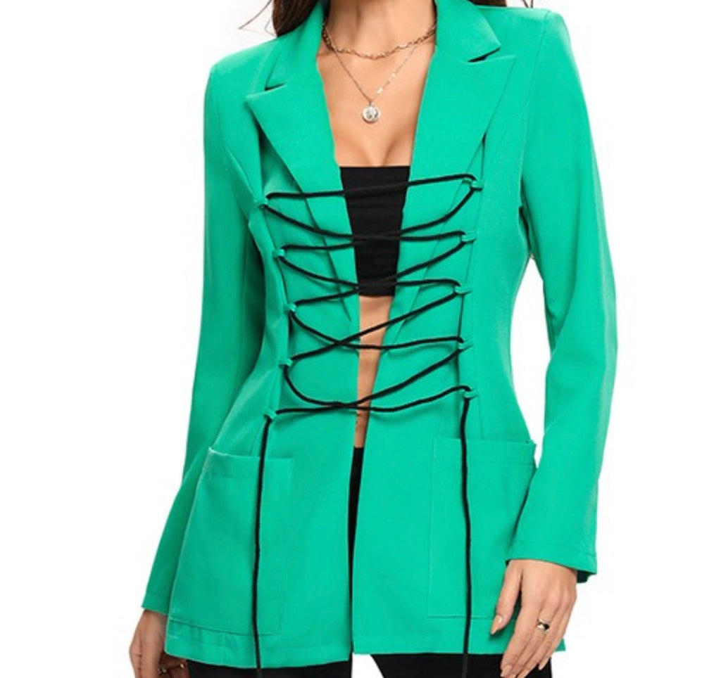 Green Laced Blazer